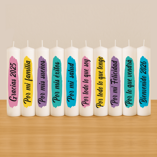 VELAS NAVIDEÑAS - FRASES PASTEL