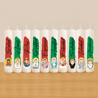 VELAS NAVIDEÑAS - VIRGENCITAS